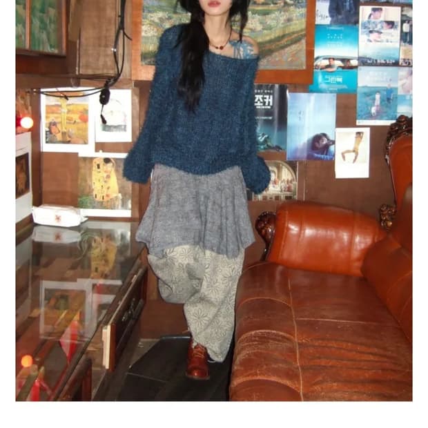 모래하우스 플라워 밴딩 팬츠