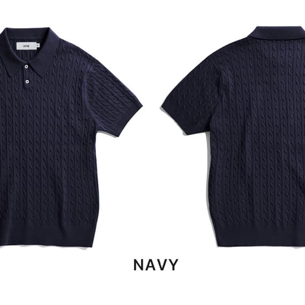 캐이블 카라 니트 2개 묶음가