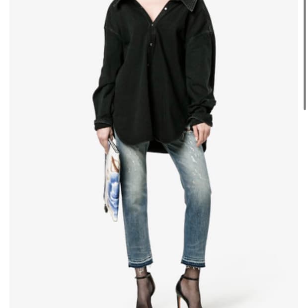 [38] 17SS 발렌시아가 핀치 흑청 데님