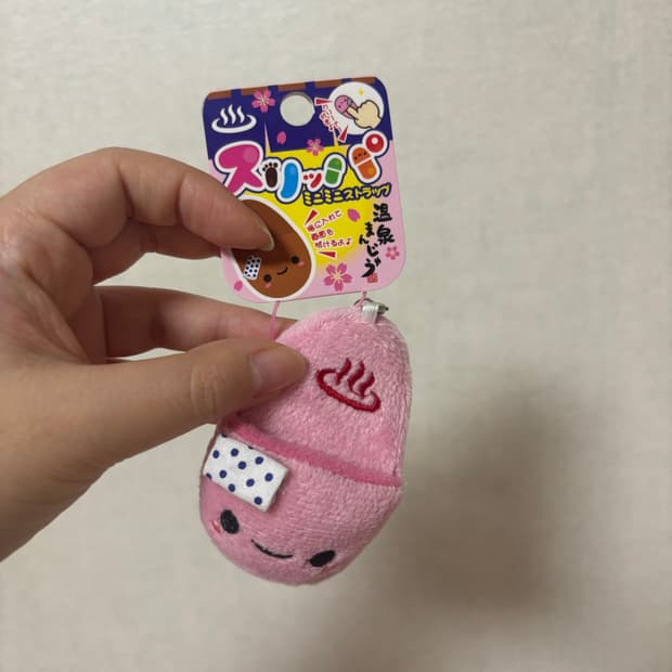 고전 빈티지 온천 슬리퍼 클리너 키링