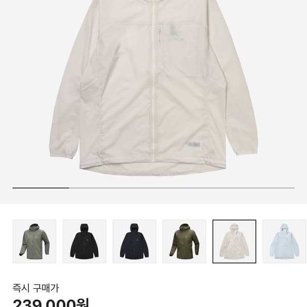 아크테릭스 스쿼미시 후디 아크틱 실크 L