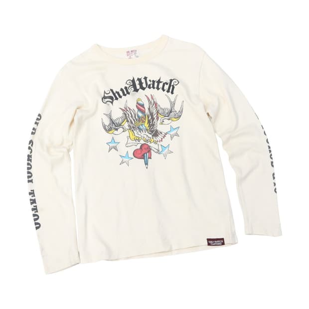 타투 프린팅 롱슬리브