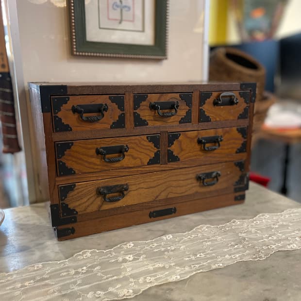 일본 빈티지 소형 수납장