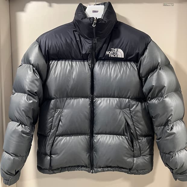 90s 노스페이스 눕시 센터로고 그레이