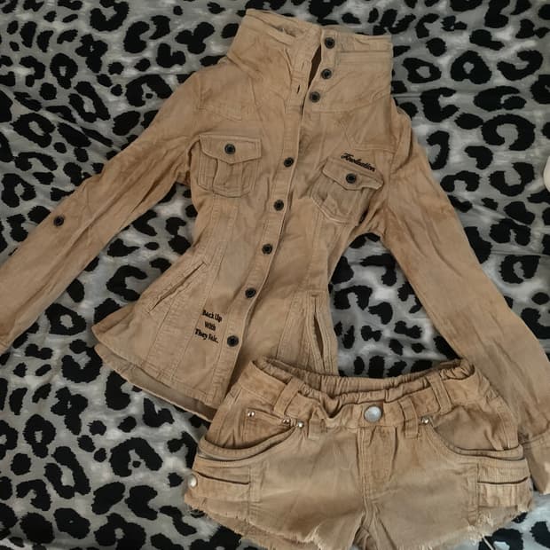 Backs 갸루 오네갸루 코듀로이 셋업