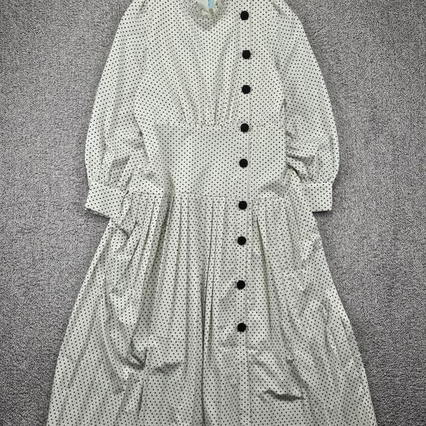 빈티지 도트 원피스 ( M추정 ) / 12038