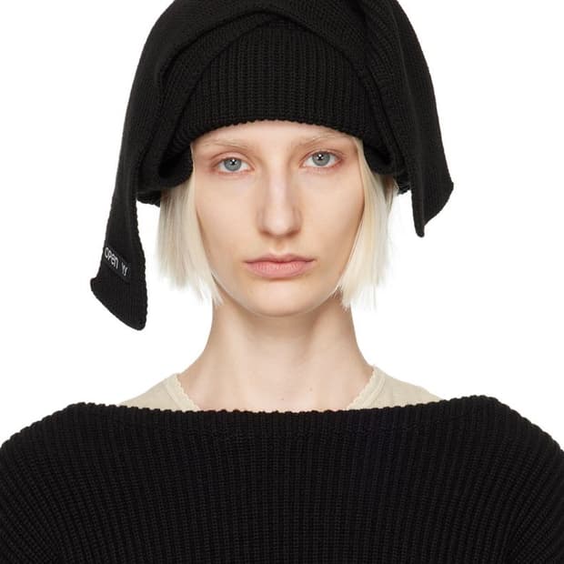OPEN YY Scarf Beanie (Black)