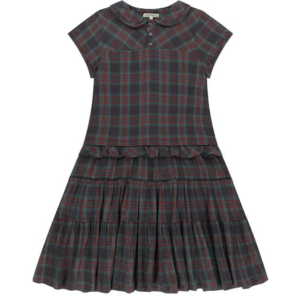 코이세이오 26SS 체크 원피스 퍼플 2 사이즈