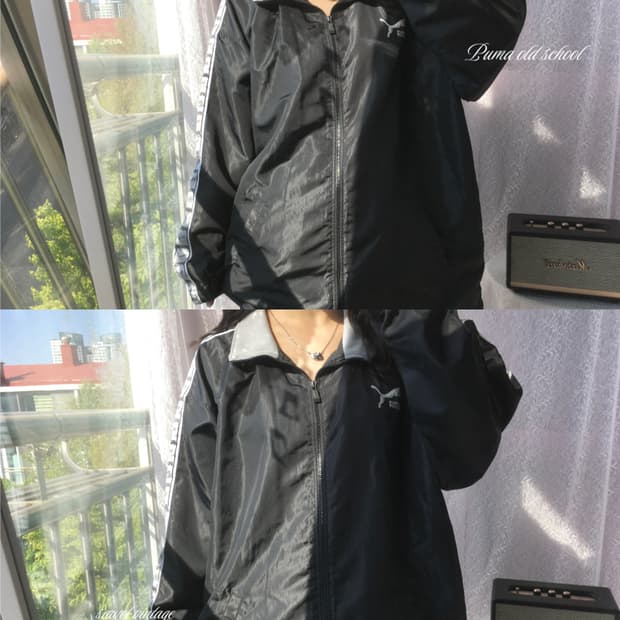 Puma old school windbreaker