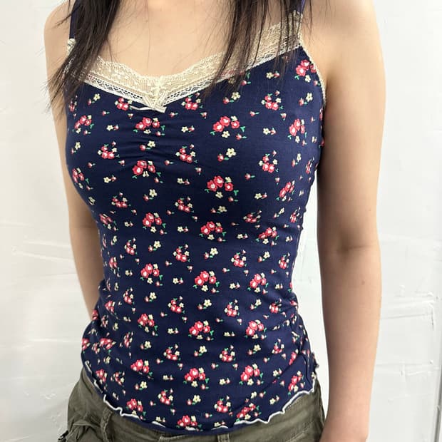 flower lace sleeveless