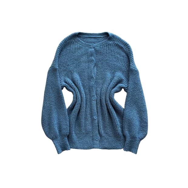 일본 빈티지 울 니트 가디건