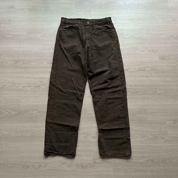 [33X34] 90s 빈티지 리바이스 565 브라운 made in usa
