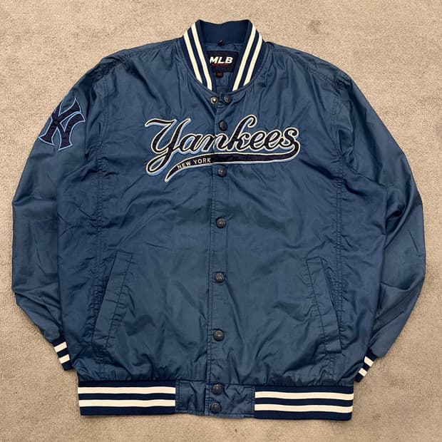 100 MLB 뉴욕 양키스 블루종 자켓