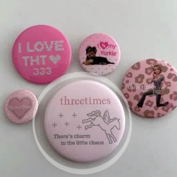 쓰리타임즈 핀뱃지