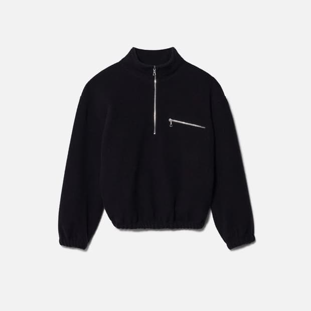 Rier 리에르 플리스 블랙 M