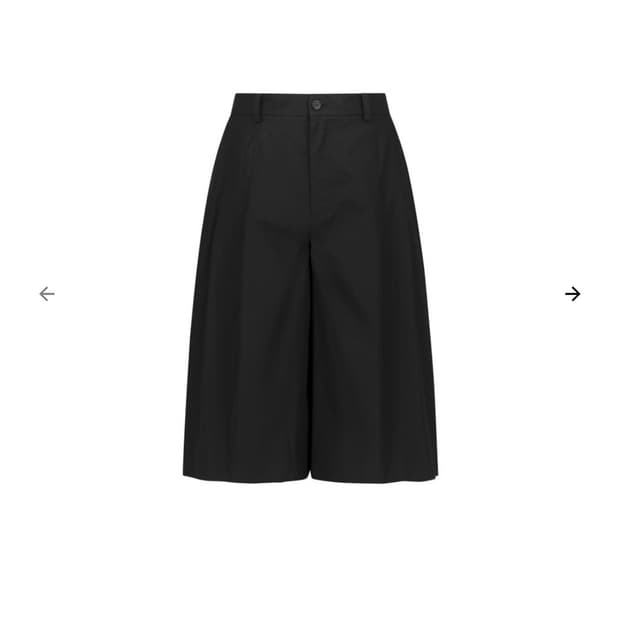 아모멘토 25ss 와이드 버뮤다 팬츠 블랙 L