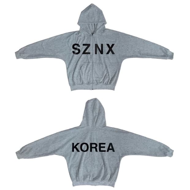 이지 시즌X 코리아 후드집업 2사이즈 YZY SZNX 프리오더 주소변경