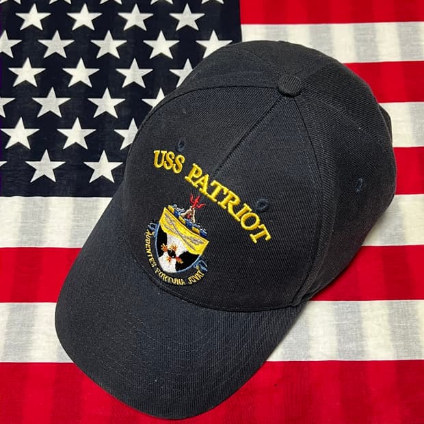 Uss patriot mcm-7 military cap