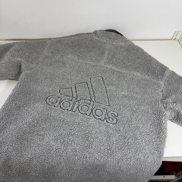 2XL 아디다스 빅로고 리버시블 양면 후리스자켓