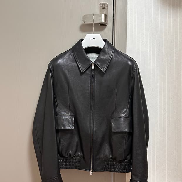 벨리에 다이에그널 레더 블루종 - 블랙 100