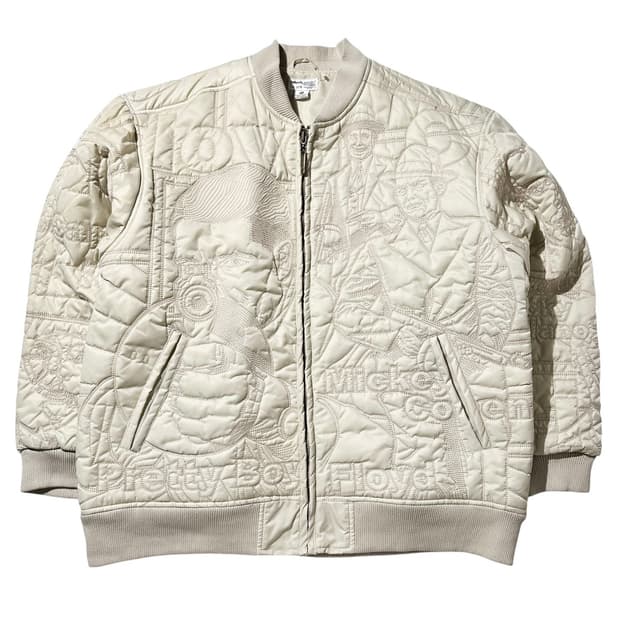 펠레 펠레 자수 봄버 바시티 자켓