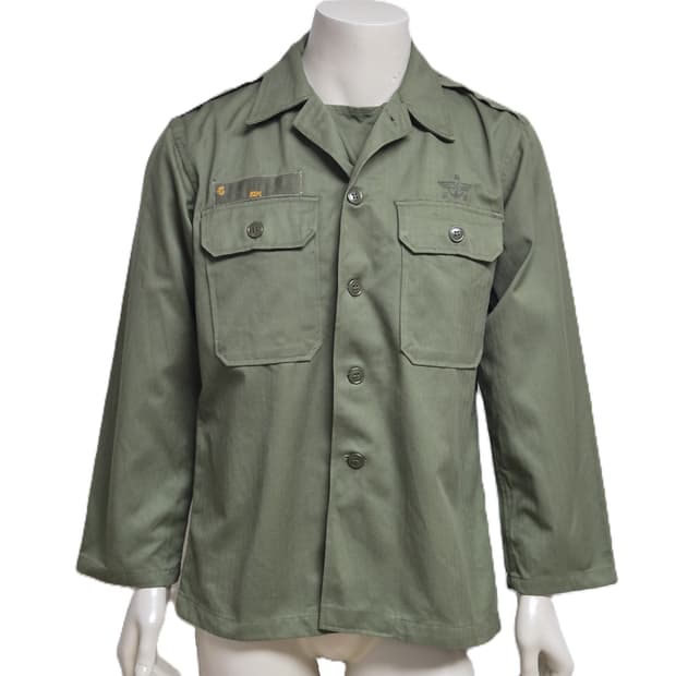 육군 구형 70년대 민무늬 전투복 상의 자켓 (L)