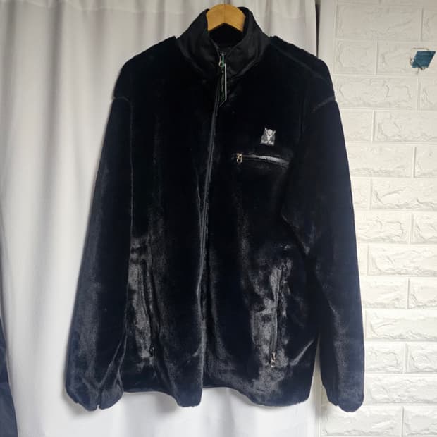 [XL] 남이서팔 마이크로 퍼 자켓 블랙