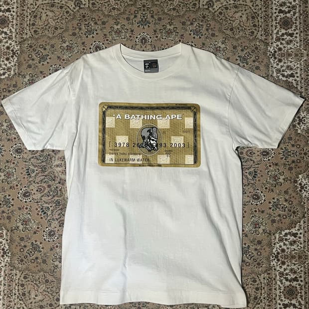 베이프 크레딧 빈팔티셔츠 L