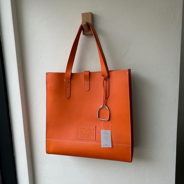 16555 - 랄프로렌 퍼플 라벨 레더 토트백