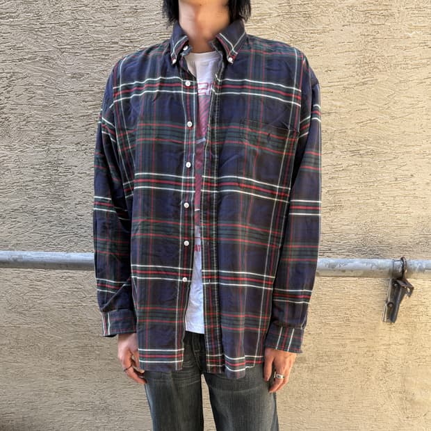 90s 폴로랄프로렌 'BIG SHIRT' 체크셔츠 