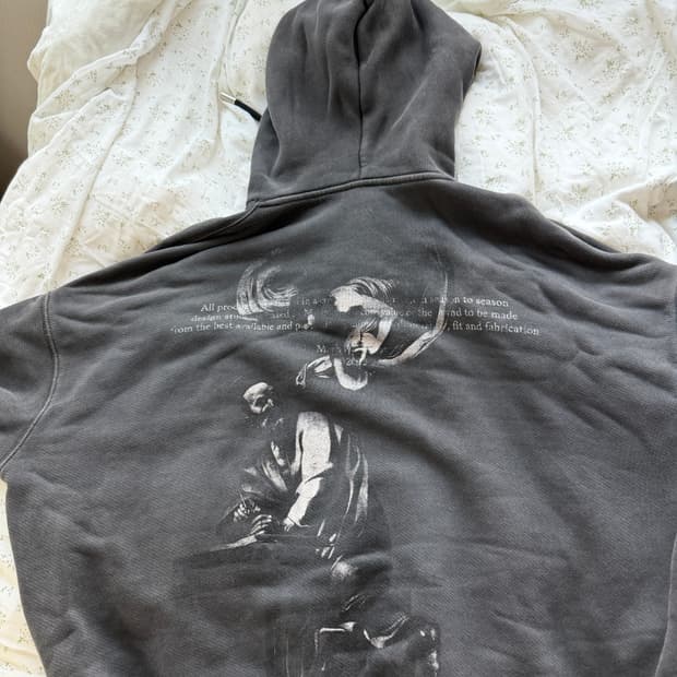 오프화이트 sain’t matthew 후드티 L