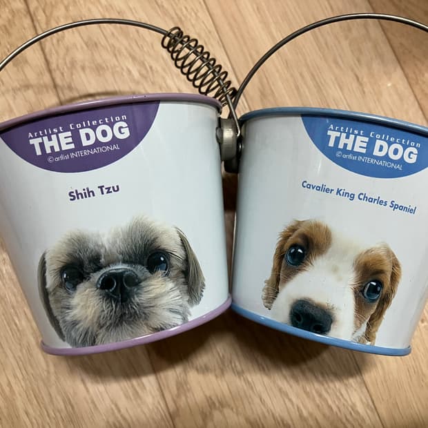 고전문구 THE DOG 더독 강아지 양철통 양동이 틴버킷