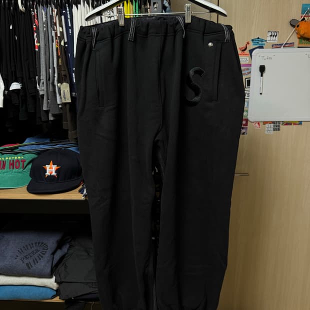 [S/M] 23FW 슈프림 x 블레스 스웻팬츠 조깅 진 블랙