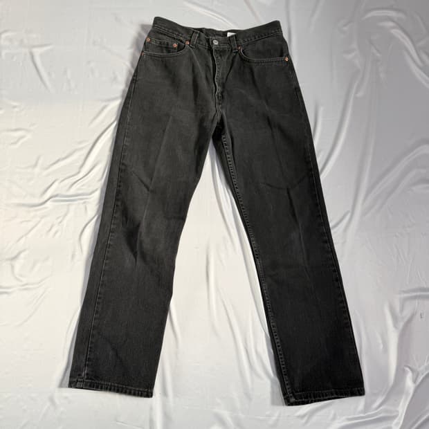 빈티지 리바이스 505 흑청 블랙 데님 32x30