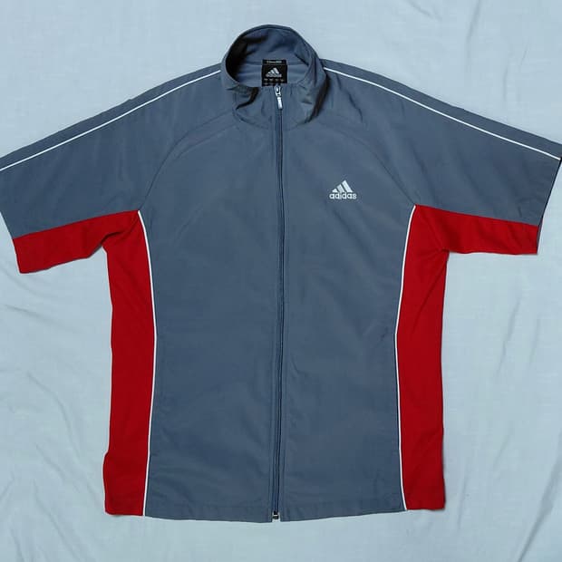 [M~L] 00's 빈티지 아디다스 Clima365 반팔 트랙 자켓