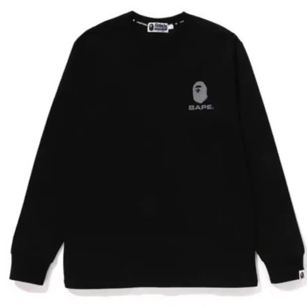 베이프 리플렉티브 롱슬리브 블랙 S