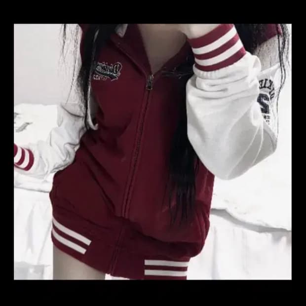 디키즈 빈티지 버건디 후드집업