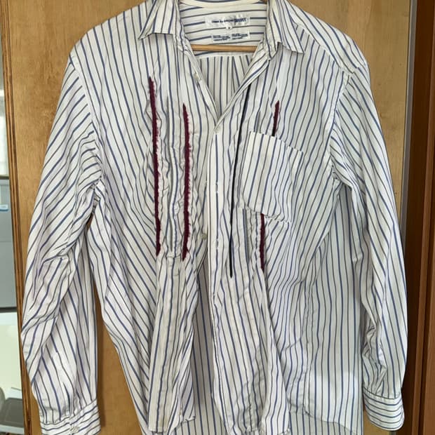 90s 꼼데가르송 셔츠. 축융 셔츠  