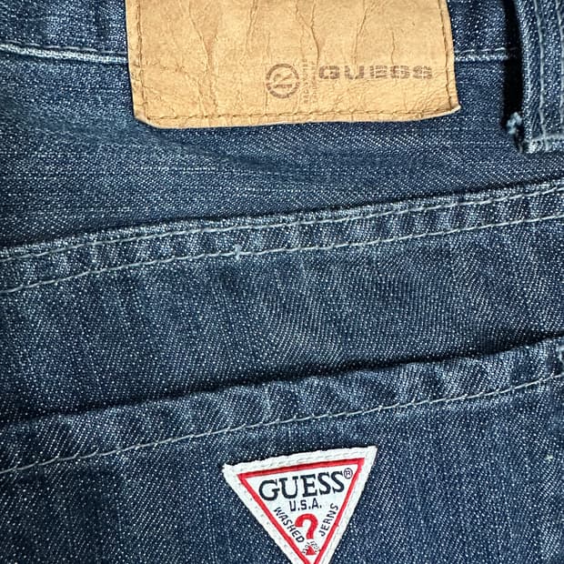 빈티지 GUESS JEANS 게스 워싱 데님 청바지 34