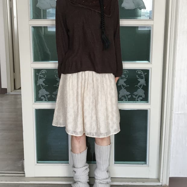 Axes femme lace neck line point knitted 