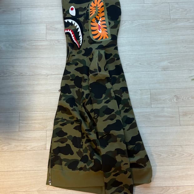 베이프 샤크후드 녹계 L