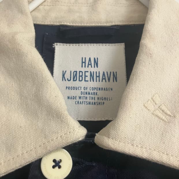 [HAN KJOBENHAVN] 네이비 면 코트