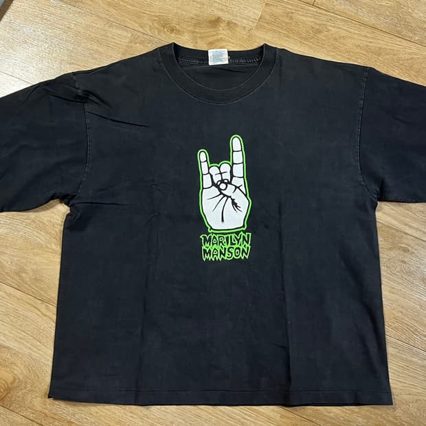 90s og 마릴린 맨슨 밴드 티셔츠 판매합니다