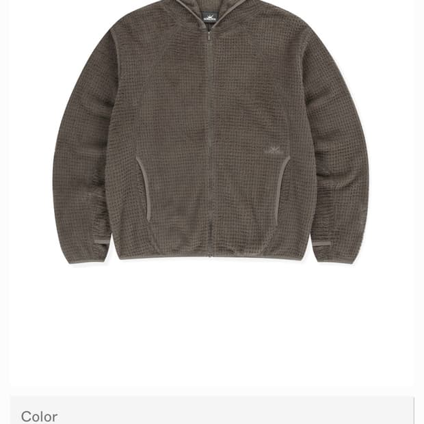 썬러브 폴라텍 알파 후디 집업 브라운 L