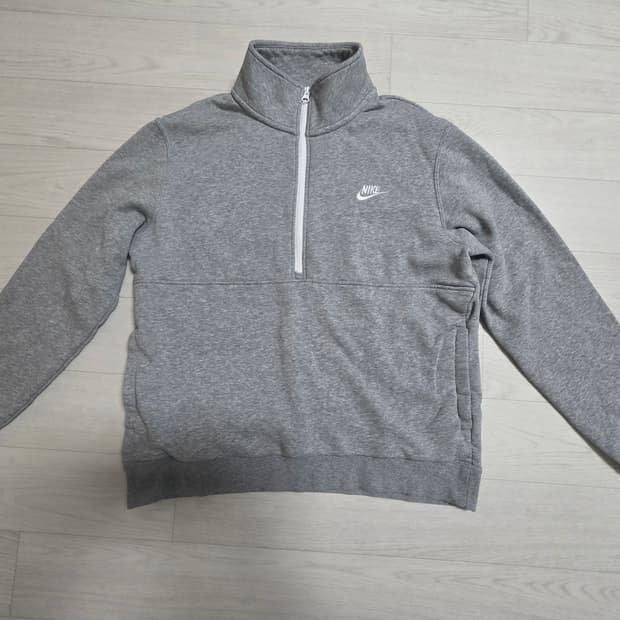 나이키 하프집업 맨투맨 그레이 100사이즈