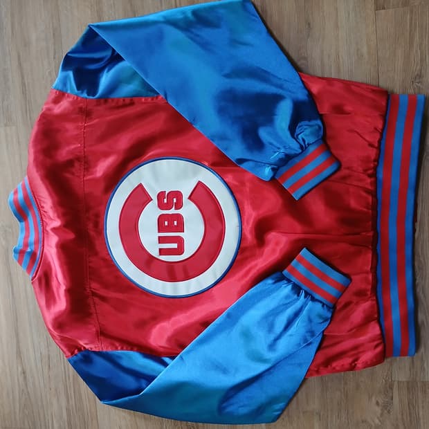 쿠퍼스타운 시카고컵스 바시티 야구자켓 바람막이 엠엘비