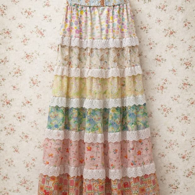 Vintage patchwork skirt