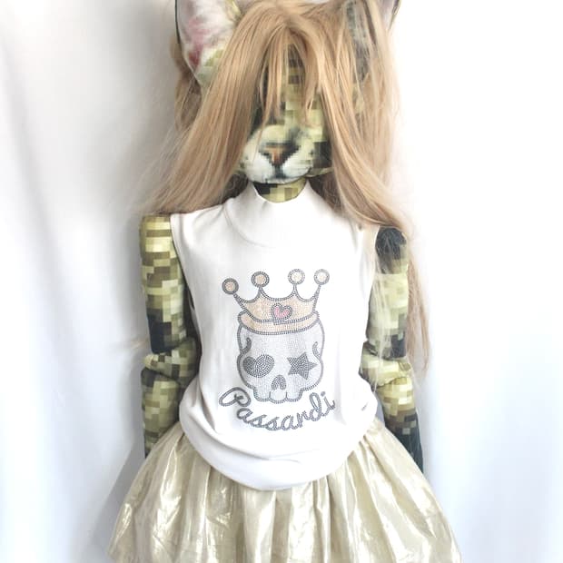 Crowned skull 💀 cubic turtleneck top
