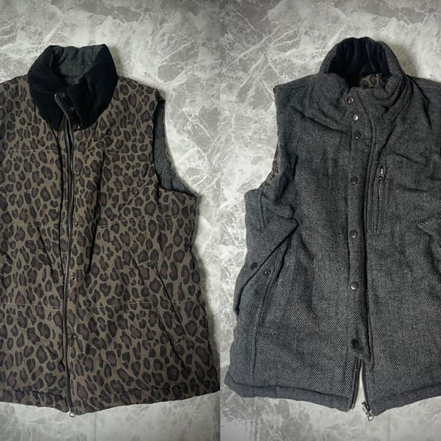 (Unknown)both leopard padding vest