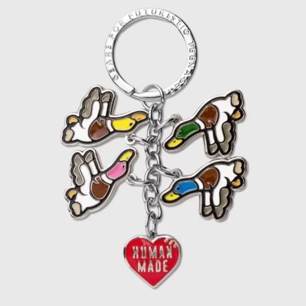 휴먼 메이드 플라잉 덕 키링 실버